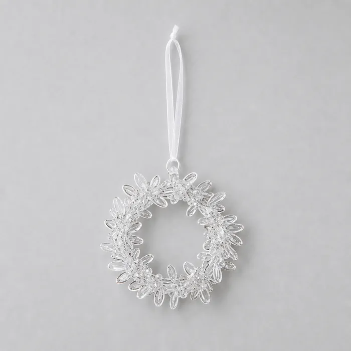 Pendentif cristal — Couronne givrée