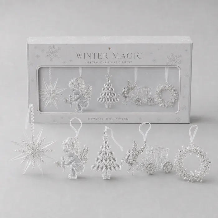 Coffret Winter Magic — 5 ornements