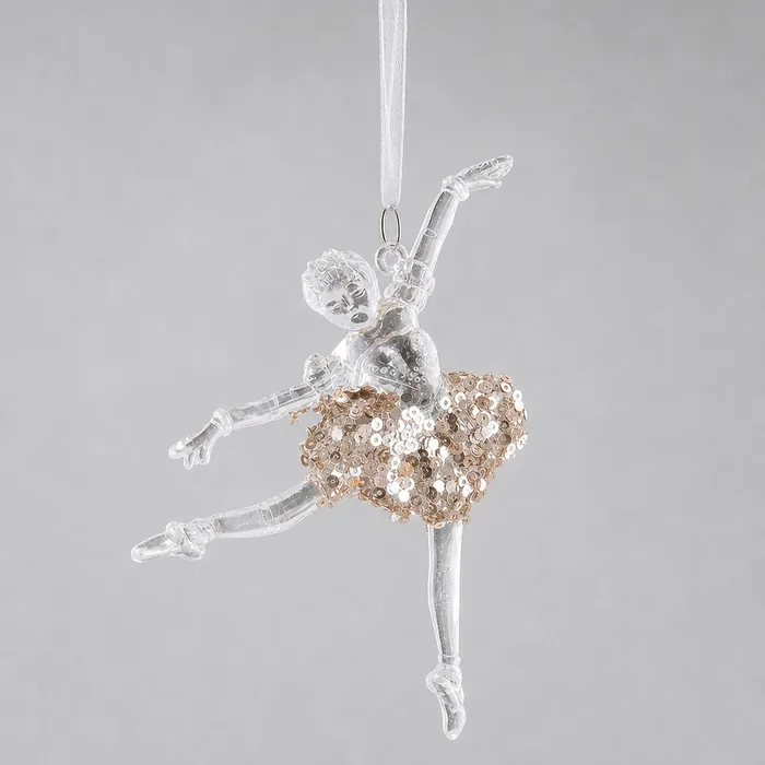 Pendentif cristal — Ballerine tutu sequins